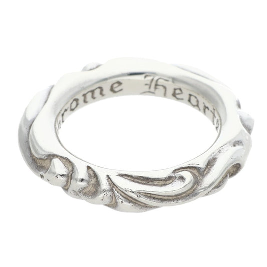 Chrome Hearts SCRL BAND Silver Ring Size ONE SIZE