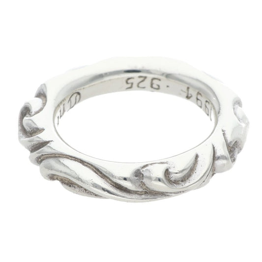 Chrome Hearts SCRL BAND Silver Ring Size ONE SIZE