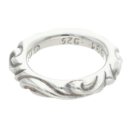 Chrome Hearts SCRL BAND Silver Ring Size US 6