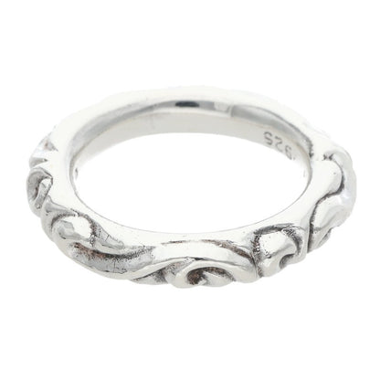 Chrome Hearts SCRL BAND Silver Ring Size ONE SIZE