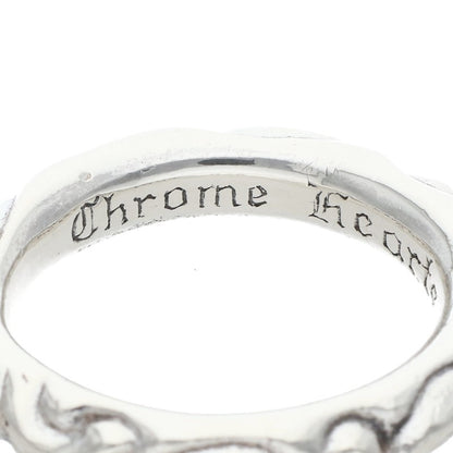 Chrome Hearts SCRL BAND Silver Ring Size ONE SIZE
