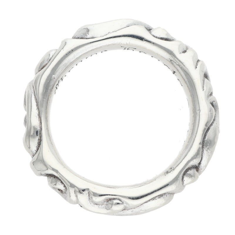 Chrome Hearts SCRL BAND Silver Ring Size ONE SIZE
