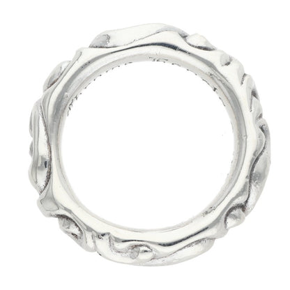 Chrome Hearts SCRL BAND Silver Ring Size ONE SIZE