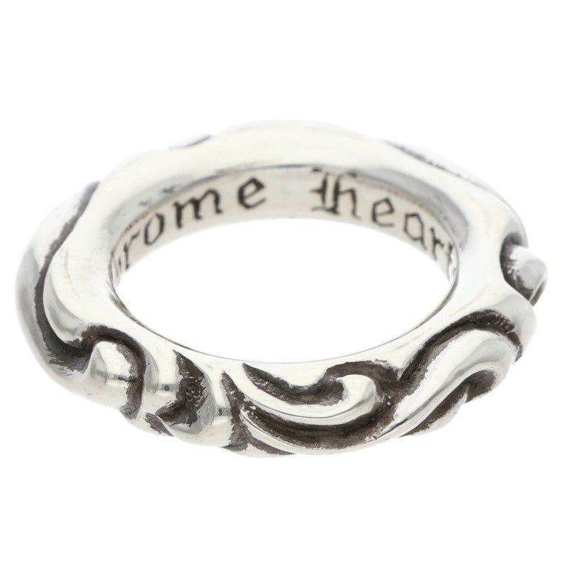 Chrome Hearts SCRL BAND Silver Ring Size ONE SIZE
