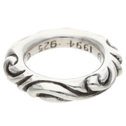 Chrome Hearts SCRL BAND Silver Ring Size ONE SIZE