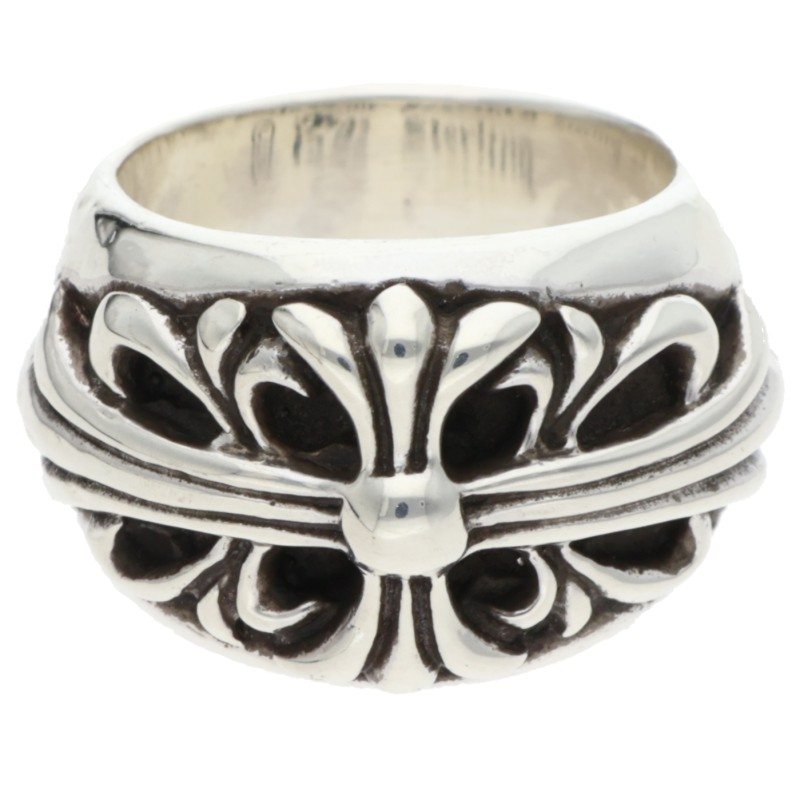 Chrome Hearts FLRL CRS Silver Ring Size US 5