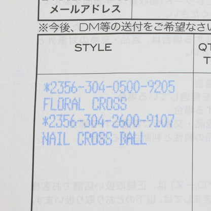 Chrome Hearts FLRL CRS Silver Ring Size ONE SIZE