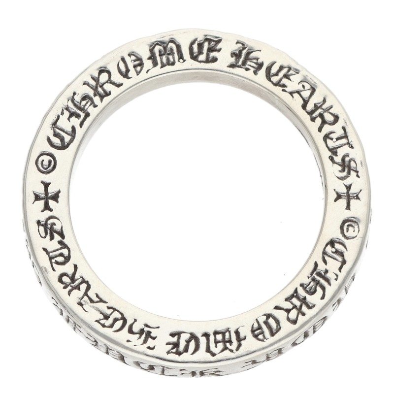 Chrome Hearts 3mm Spacer FUCKYOU Silver Ring Size ONE SIZE