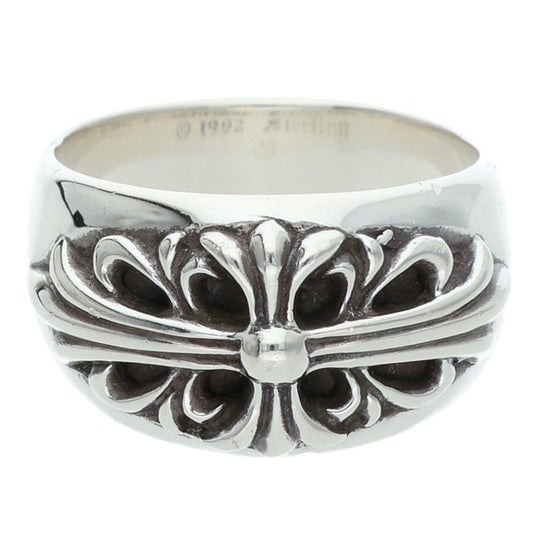 Chrome Hearts FLRL CRS Silver Ring Size ONE SIZE