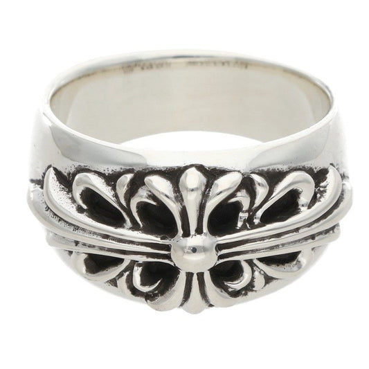 Chrome Hearts Floral Cross Silver Ring Size ONE SIZE