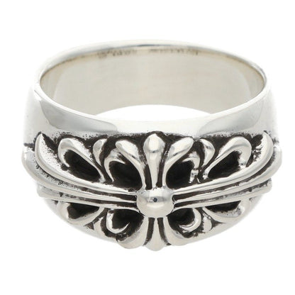 Chrome Hearts Floral Cross Silver Ring Size US 10.5