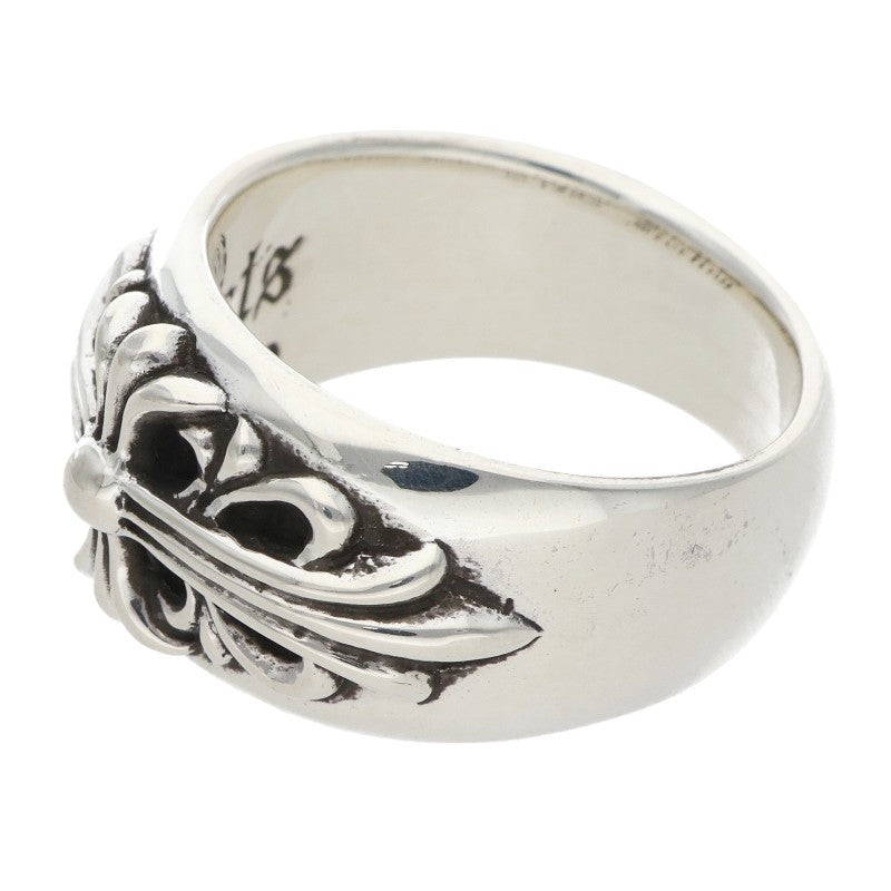 Chrome Hearts Floral Cross Silver Ring Size US 10.5