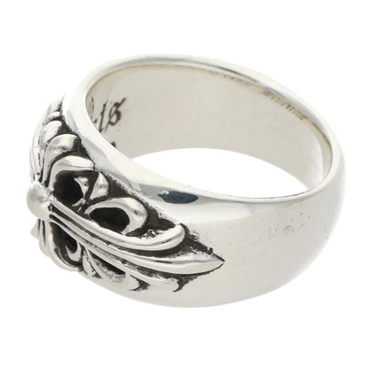 Chrome Hearts Floral Cross Silver Ring Size US 10.5