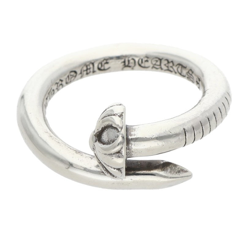 Chrome Hearts Nail Cross Ball Silver Ring Size US 6
