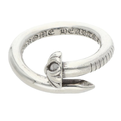 Chrome Hearts Nail Cross Ball Silver Ring Size US 6