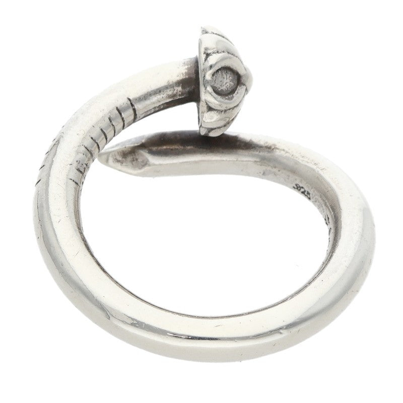 Chrome Hearts Nail Cross Ball Silver Ring Size US 6