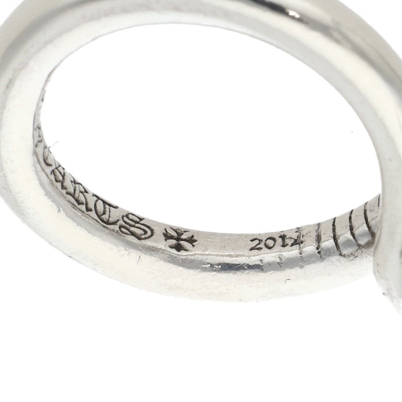 Chrome Hearts Nail Cross Ball Silver Ring Size US 6