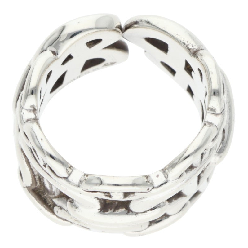 HERMES Chaine d'Ancre Enchainee GM Silver Ring Size ONE SIZE