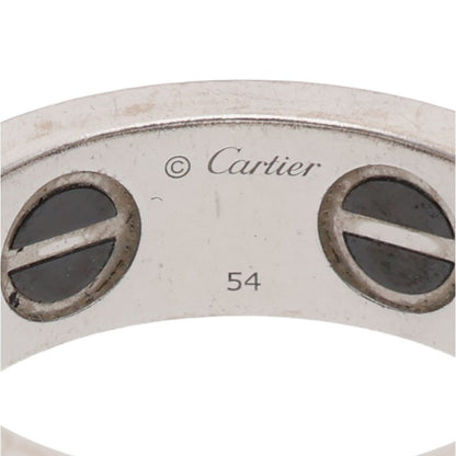 Cartier LOVE K18WG Diamond Ceramic Ring Size ONE SIZE