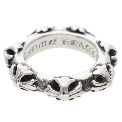 Chrome Hearts Cross Band Silver Ring Size US 4