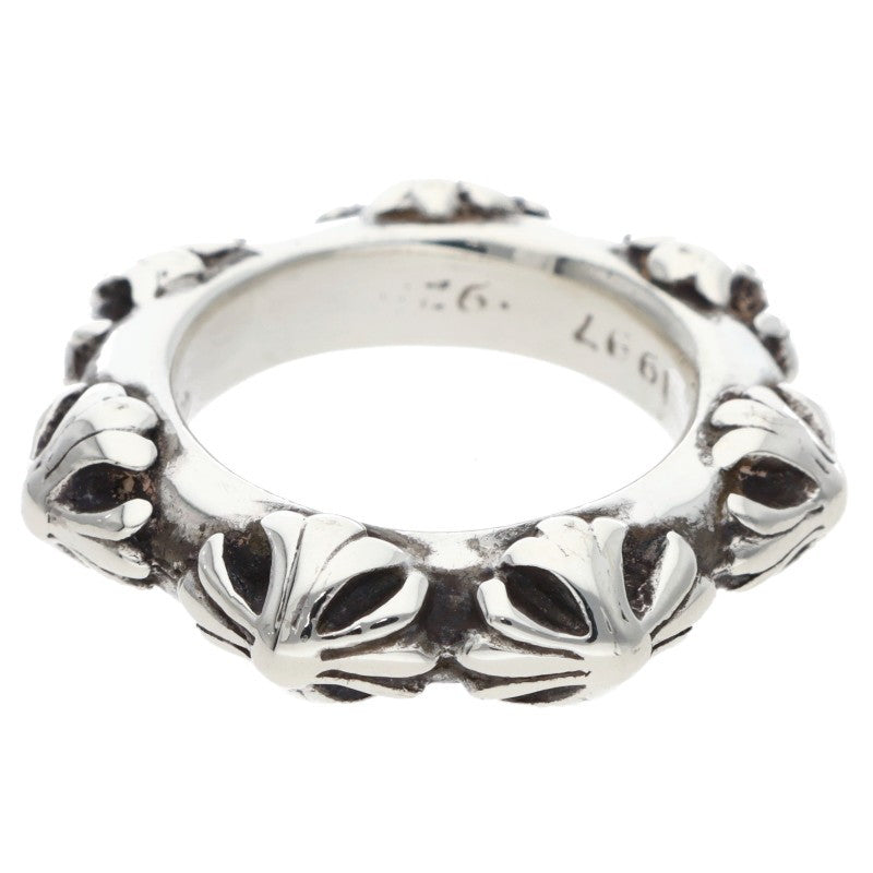 Chrome Hearts Cross Band Silver Ring Size US 4