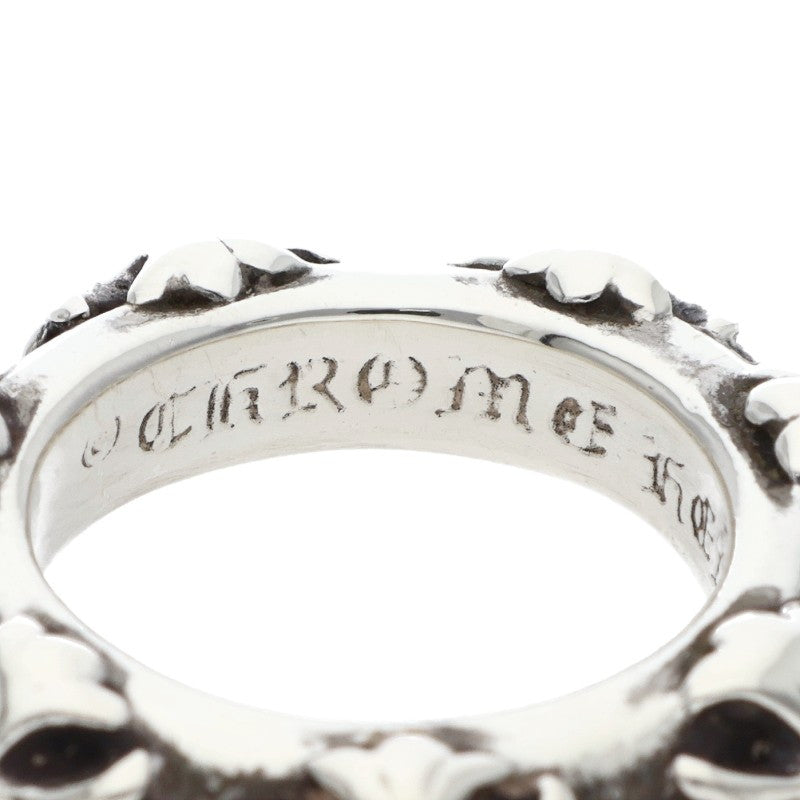 Chrome Hearts Cross Band Silver Ring Size US 4