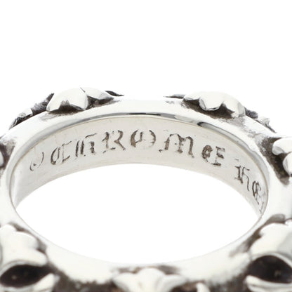Chrome Hearts Cross Band Silver Ring Size US 4