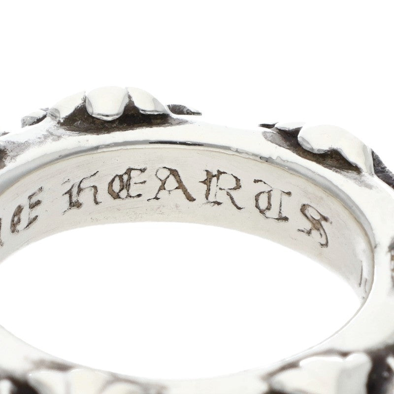 Chrome Hearts Cross Band Silver Ring Size US 4