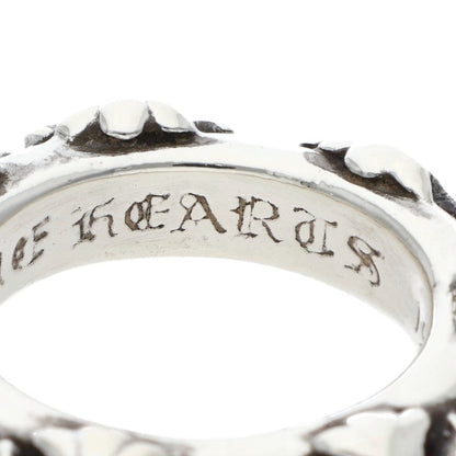 Chrome Hearts Cross Band Silver Ring Size US 4