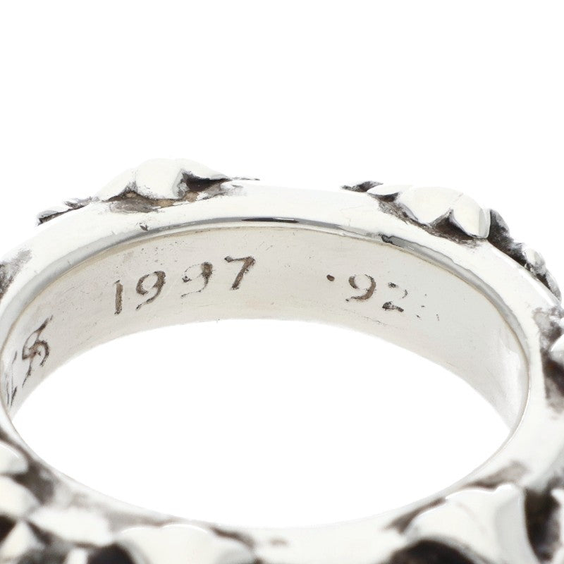 Chrome Hearts Cross Band Silver Ring Size US 4