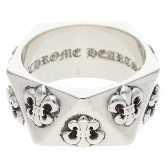 Chrome Hearts PENTAGON BS FLEUR Silver Ring Size ONE SIZE
