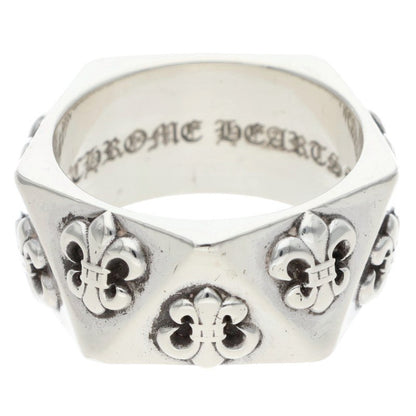 Chrome Hearts PENTAGON BS FLEUR Silver Ring Size US 11