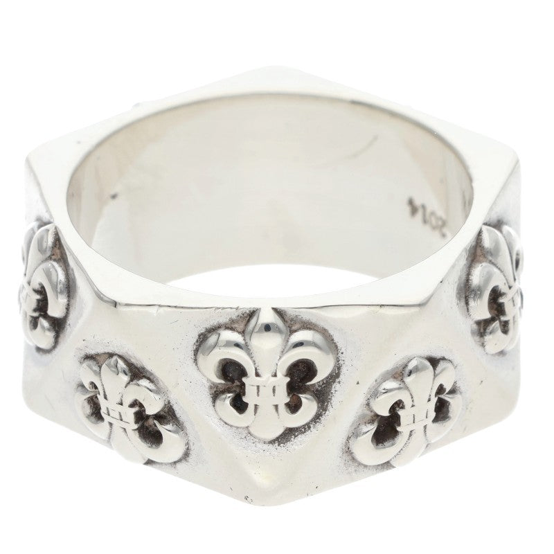 Chrome Hearts PENTAGON BS FLEUR Silver Ring Size US 11