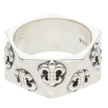 Chrome Hearts PENTAGON BS FLEUR Silver Ring Size US 11