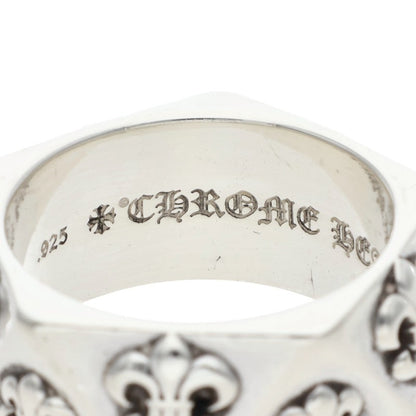 Chrome Hearts PENTAGON BS FLEUR Silver Ring Size US 11