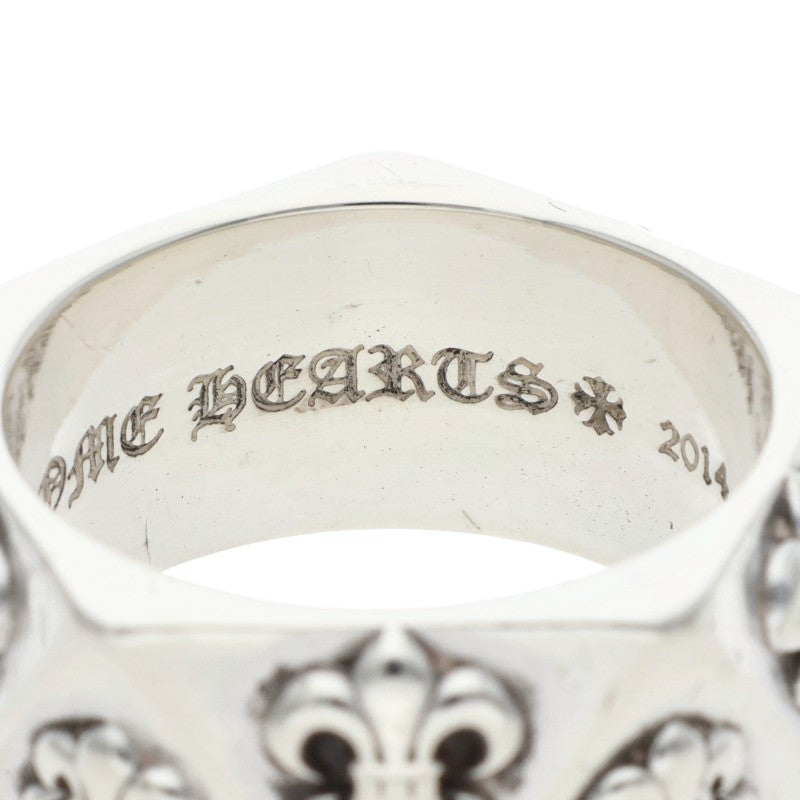 Chrome Hearts PENTAGON BS FLEUR Silver Ring Size US 11