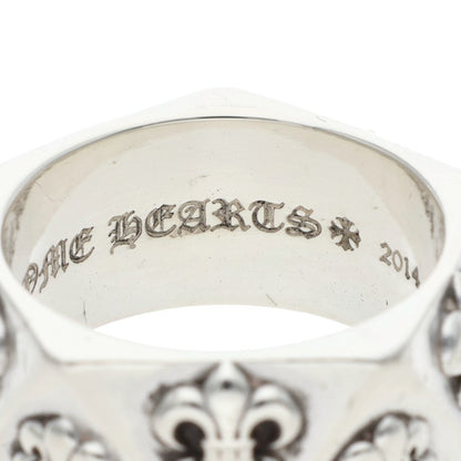 Chrome Hearts PENTAGON BS FLEUR Silver Ring Size US 11