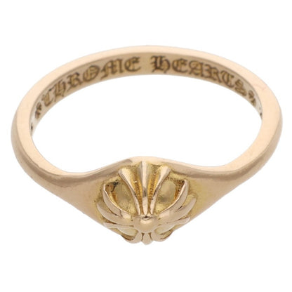 Chrome Hearts 22K BUBBLGM MINI HALF CRSBL Ring Size US 4