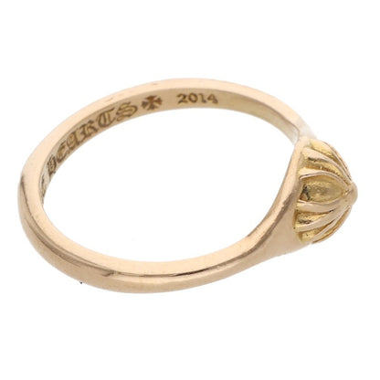 Chrome Hearts 22K BUBBLGM MINI HALF CRSBL Ring Size US 4