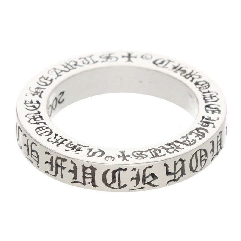 Chrome Hearts 3mm SPACER FUCKYOU Silver Ring Size US 3.5