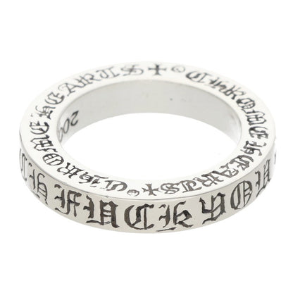 Chrome Hearts 3mm SPACER FUCKYOU Silver Ring Size US 3.5