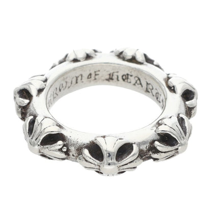 Chrome Hearts CROSS BAND Silver Ring Size US 4