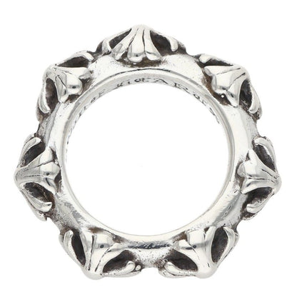 Chrome Hearts CROSS BAND Silver Ring Size US 4