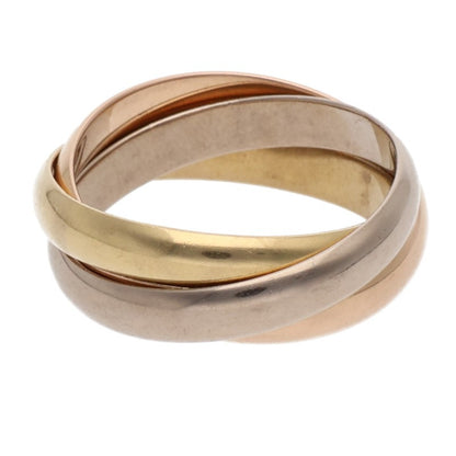 Cartier Trinity Classic K18YG PG WG Ring Size ONE SIZE