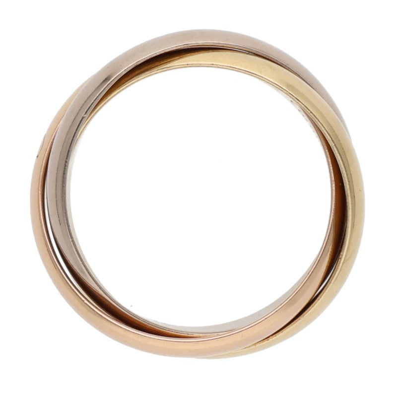 Cartier Trinity Classic K18YG PG WG Ring Size ONE SIZE