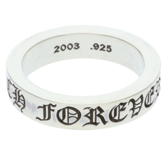 Chrome Hearts 6mm SPACER FOREVER Silver Ring Size ONE SIZE