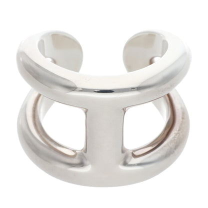 HERMES Osmose GM Silver Ring Size ONE SIZE