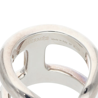 HERMES Osmose GM Silver Ring Size ONE SIZE