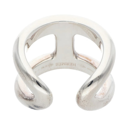 HERMES Osmose GM Silver Ring Size ONE SIZE