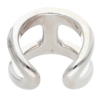 HERMES Osmose GM Silver Ring Size ONE SIZE